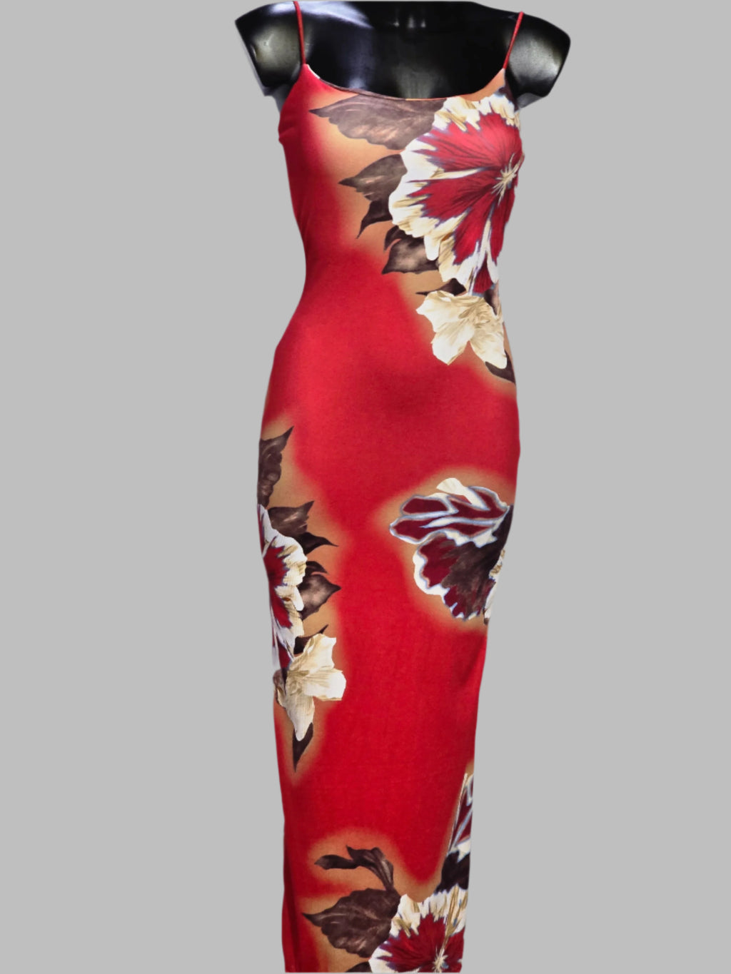 Flowy Boho Maxi Dress in Red, Maroon, Black & Pink