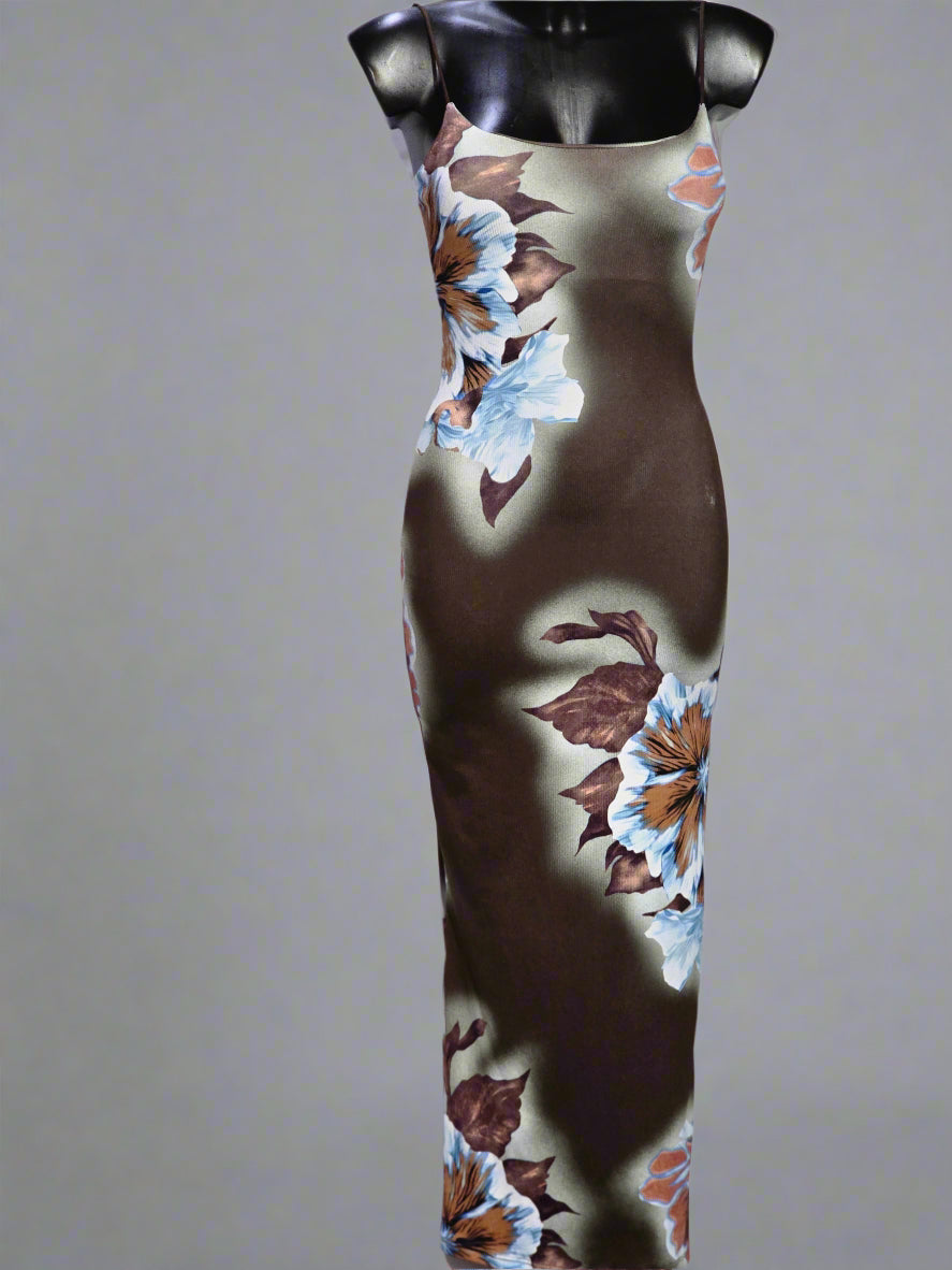 Flowy Boho Maxi Dress in Red, Maroon, Black & Pink