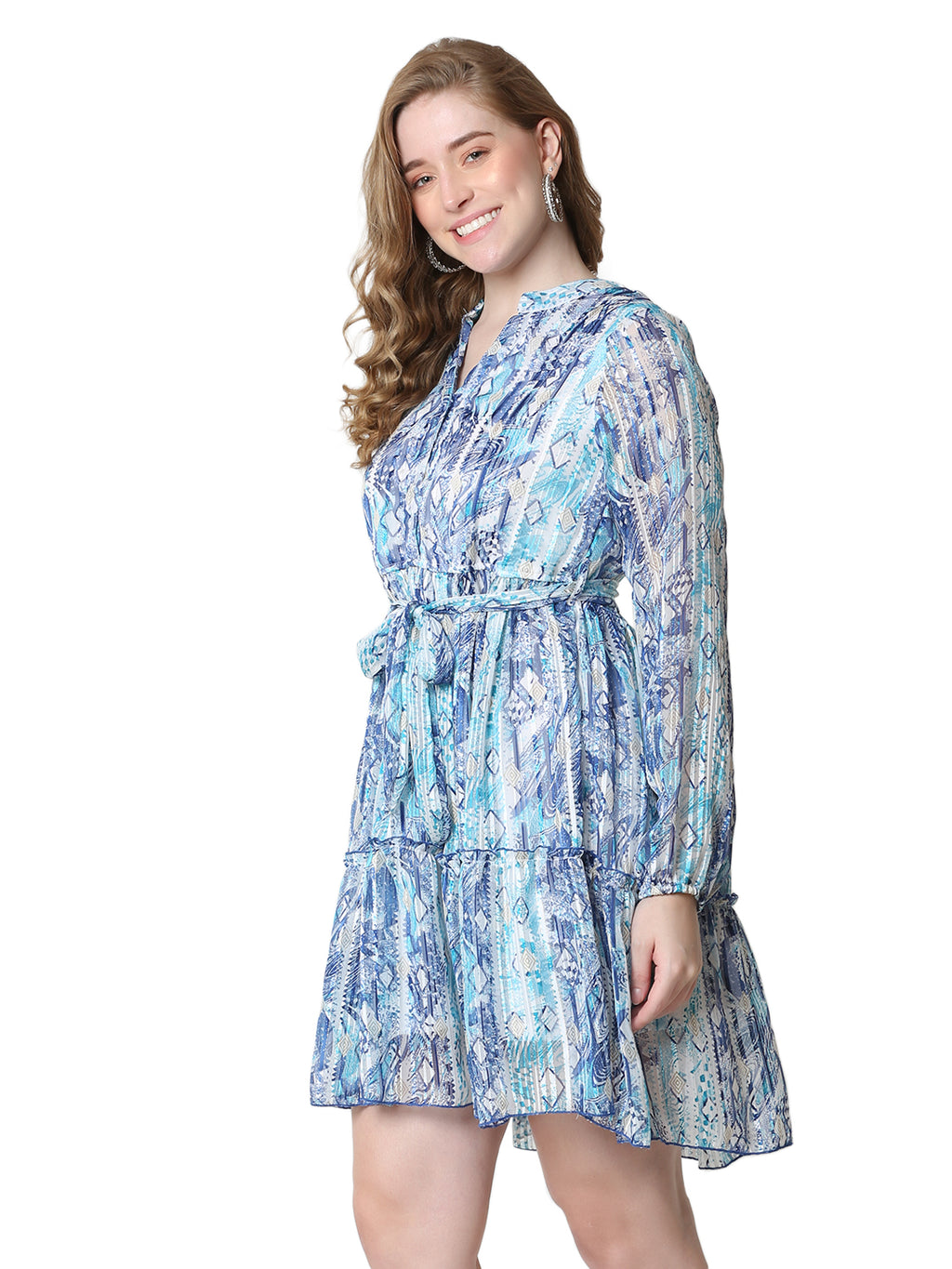 The Dual Flame Dress – Turquoise &amp; Pink