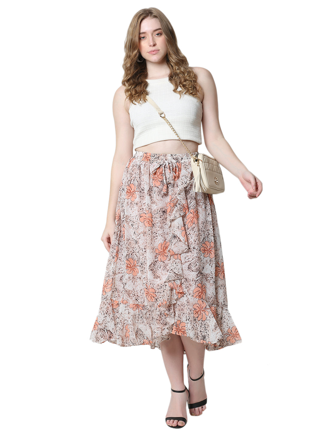 The Bold Bloom Skirt Pink