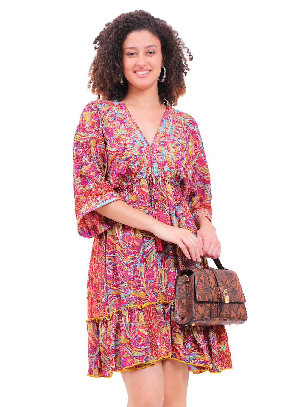 The Athena Edge Dress – Greek Pattern