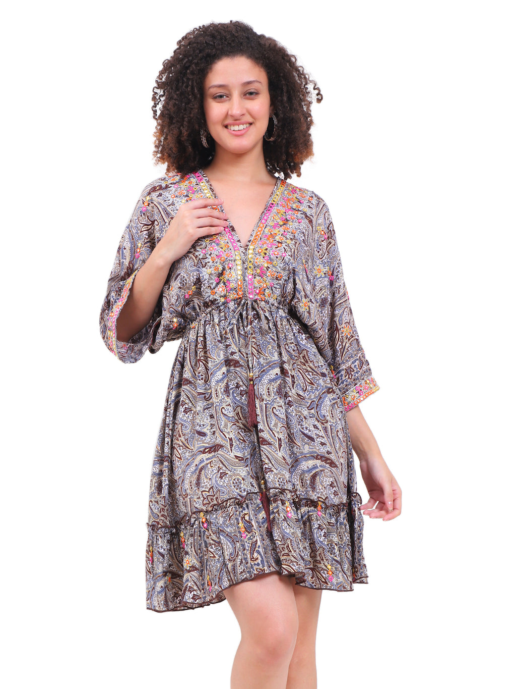 The Athena Edge Dress – Greek Pattern